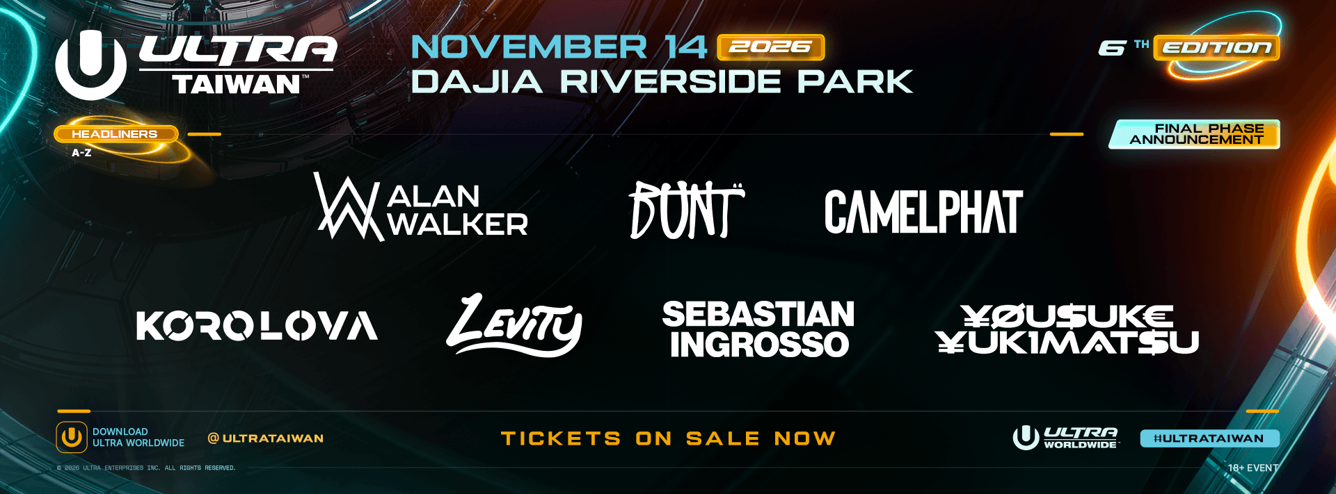 Ultra Taiwan 2026 Final Lineup