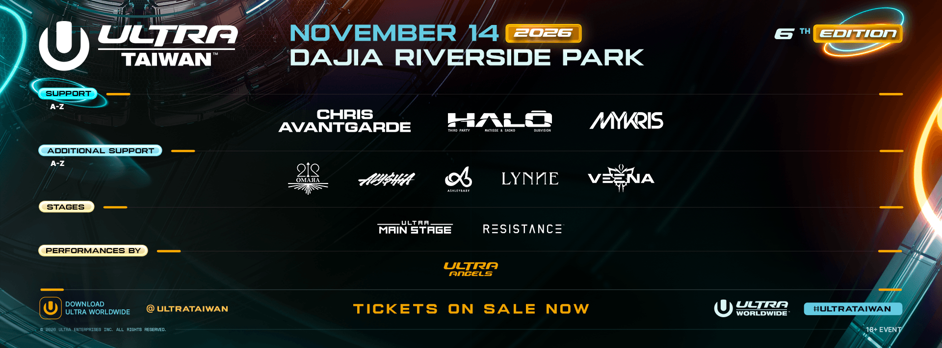 Ultra Taiwan 2026 Final Lineup